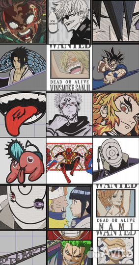 Дизайны машинной вышивки