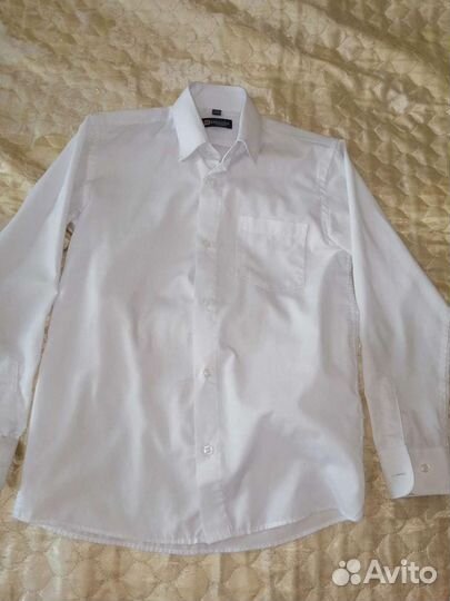 Комплект р. 146 см 2 жилетки Ostin+2 рубашки