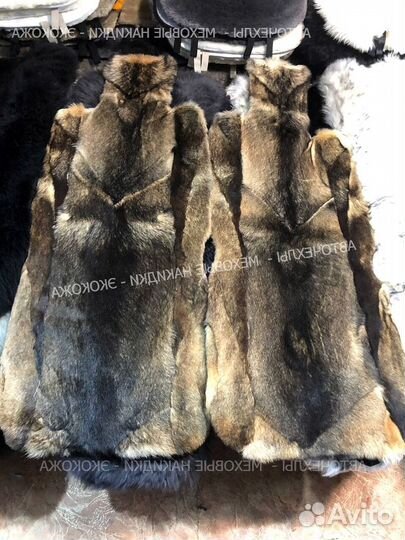 Меховые накидки из волка на сиденья автомобили