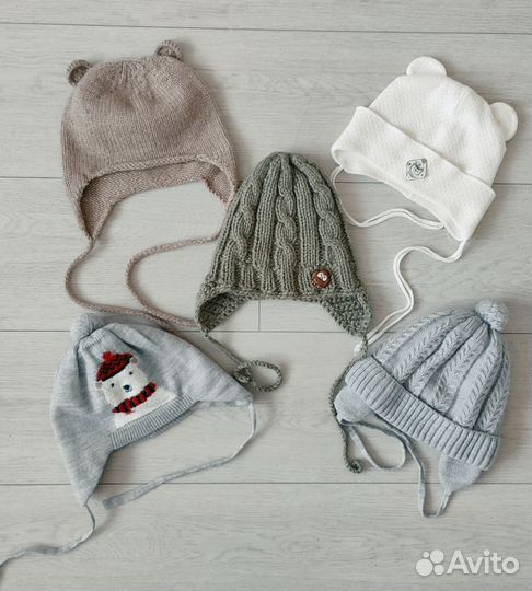 Шапки детские для мальчиков, цена за все