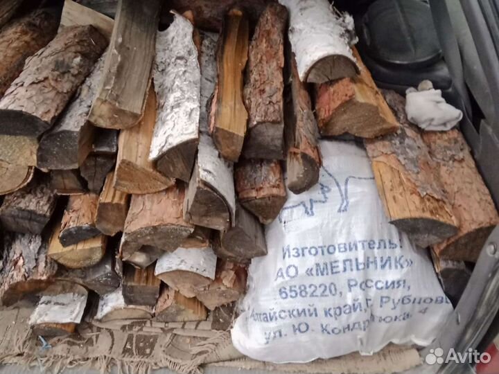 Дрова в мешках