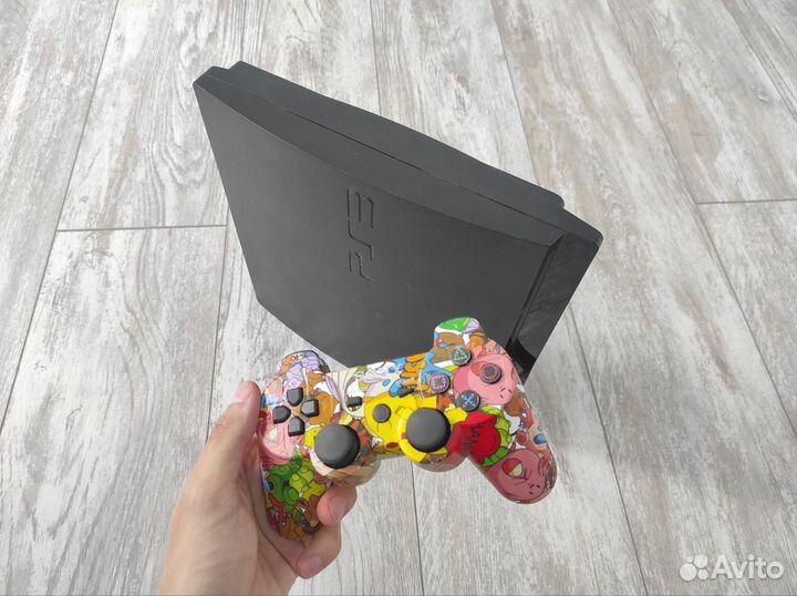 Playstation 3 slim (прошитая) 300 гб - 33 игры