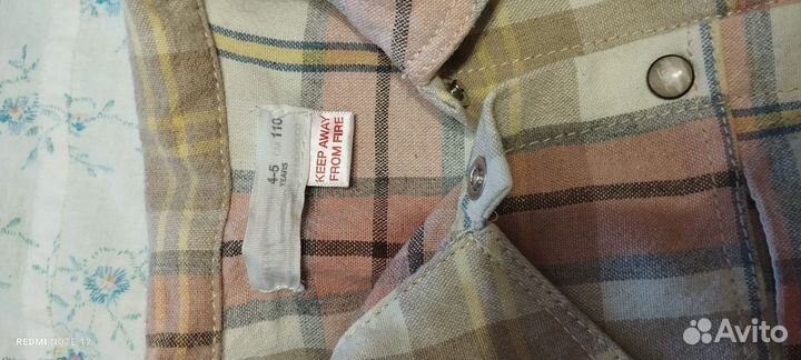 Рубашка zara для девочки 110