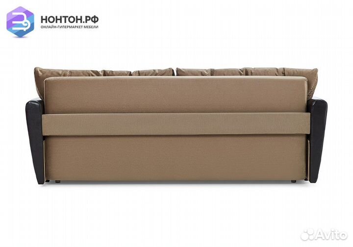 Диван еврокнижка Мадейра Lux коричневый