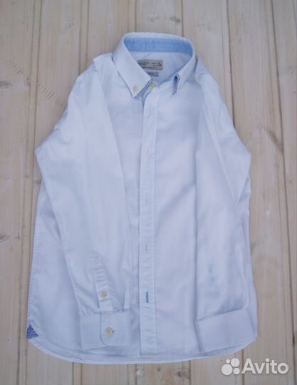 Белая рубашка zara для мальчика 128