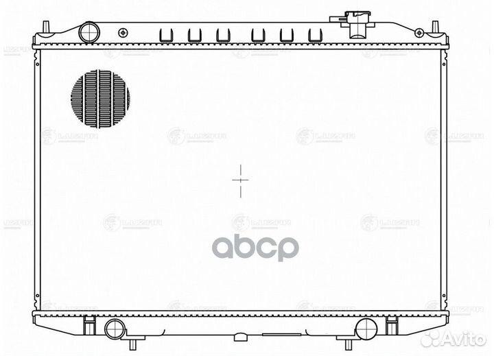 Радиатор nissan NP300 (08) 2.5D LRc1432 luzar