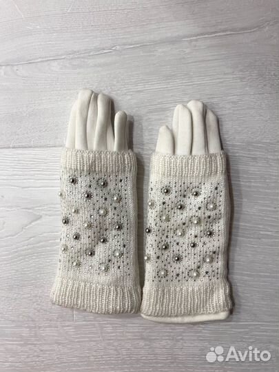 Перчатки с митенками