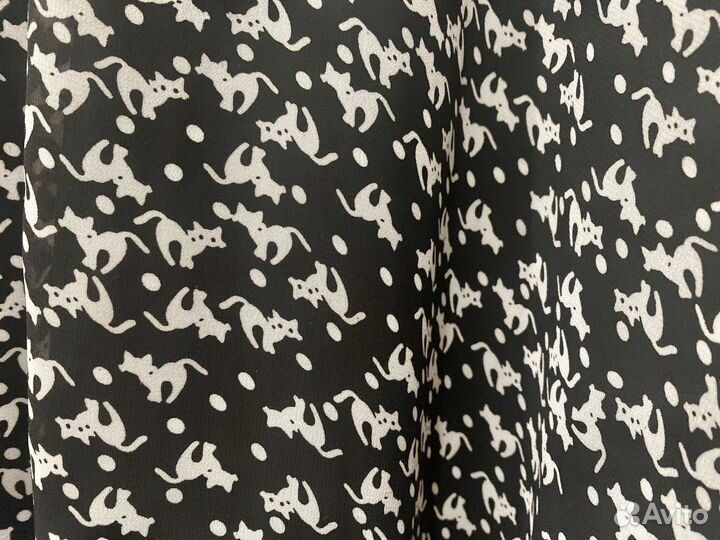 Платье с котиками S-M