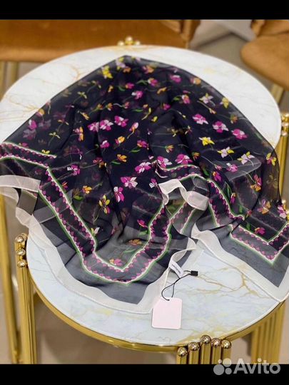 Платок на голову и шею шифон