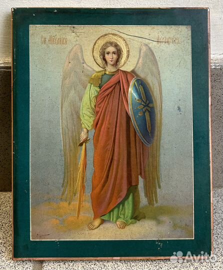 Икона Архангел Михаил Накатка Состояние
