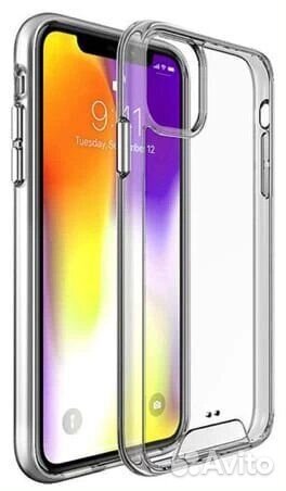 Чехол силиконовый усиленный для iPhone 11 прозрачн