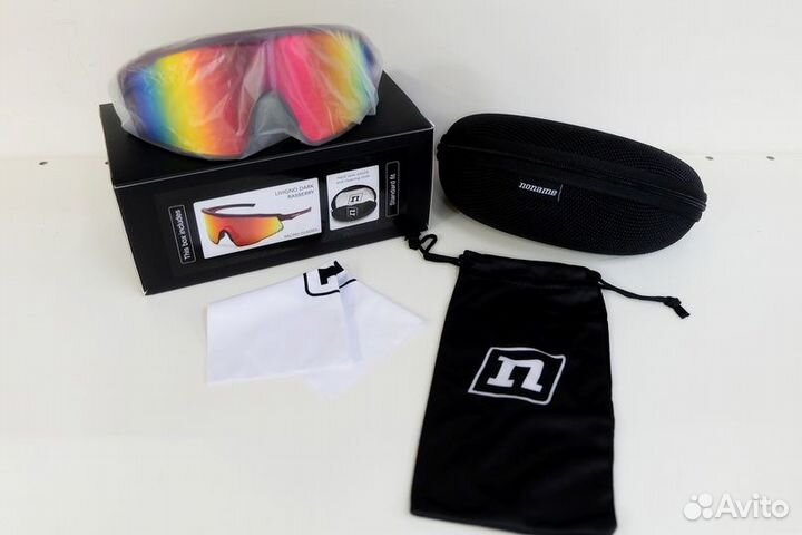 Очки noname livigno rasberry, красн. оправа, красн