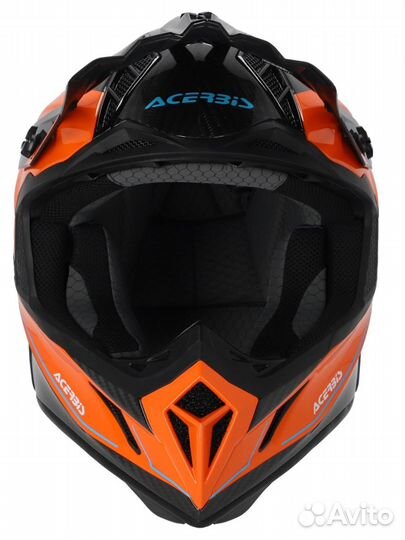 Шлем Acerbis steel carbon 22-06 Orange/Black