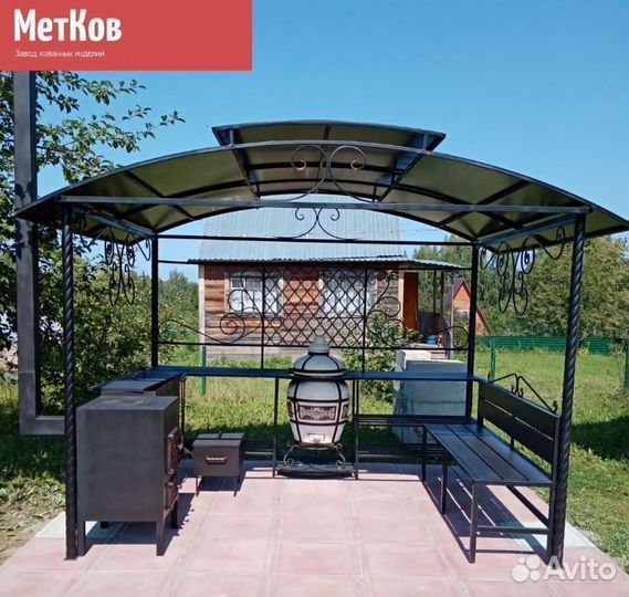 Мангал с крышей