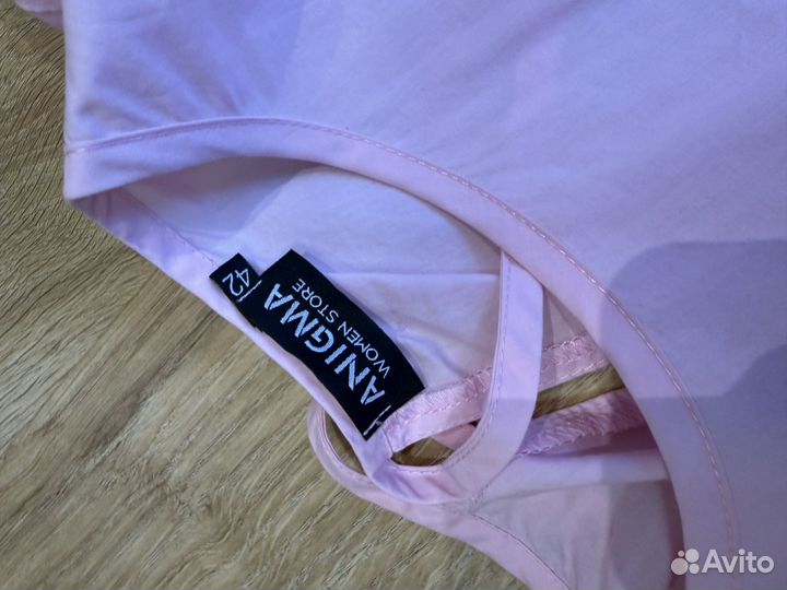 Летнее розовое платье