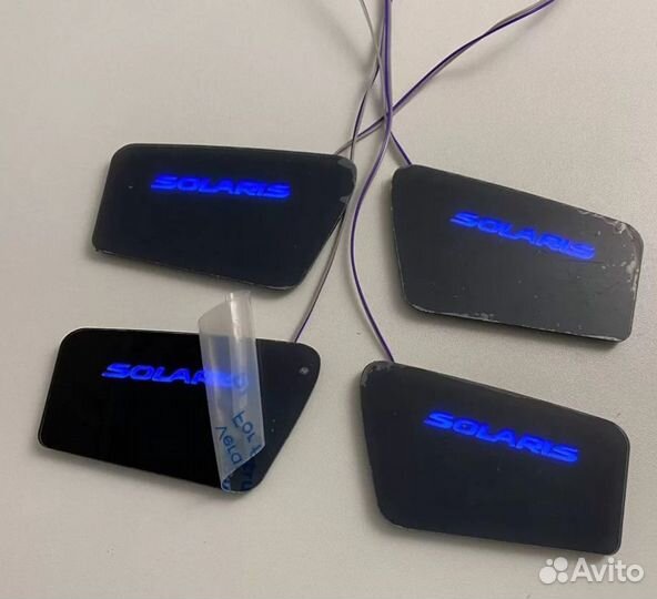 Led Подсветка дверных ручек Hyundai Solaris 1