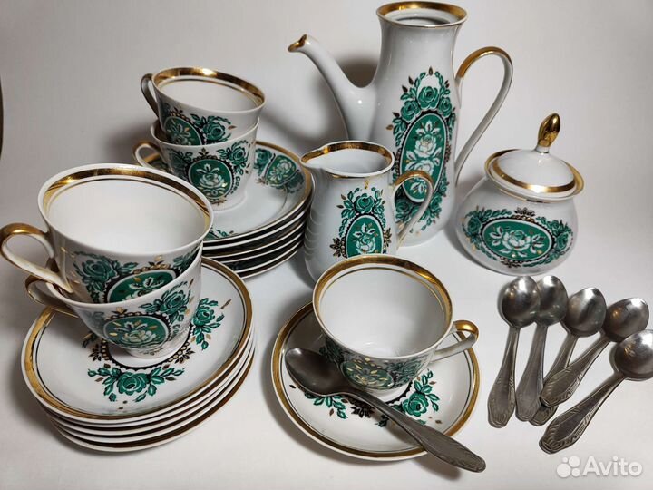 Винтажный кофейный сервиз 