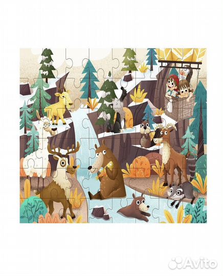 Деревянный пазл tooki toy