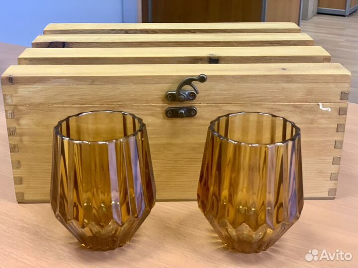 Бокалы для виски и упаковка для бутылки