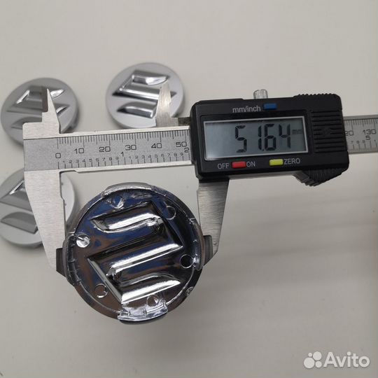 4шт колпаки Suzuki, 43252-63J10-CZ2, серебро+хром