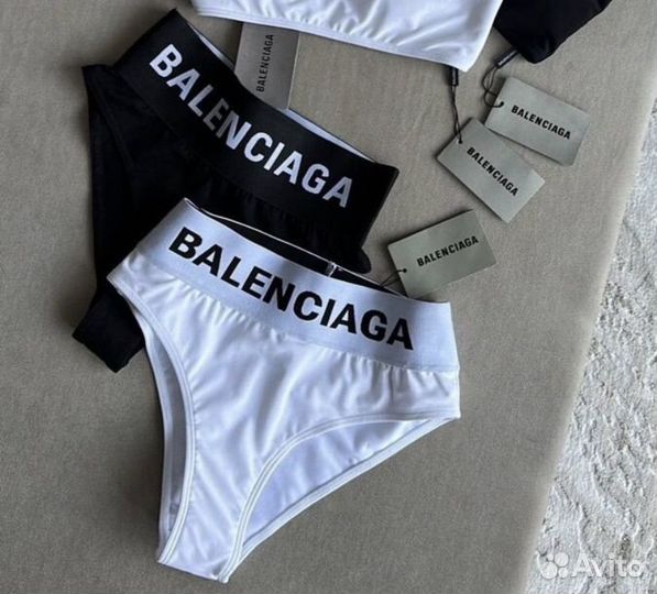 Трусы женские Balenciaga белый цвет