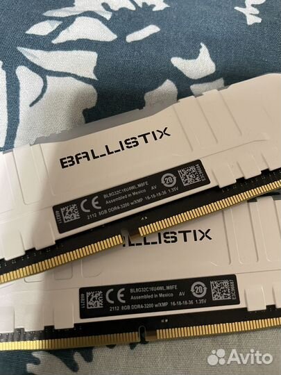 Оперативная память Crucial Ballistix ddr4 16gb