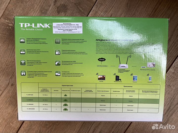 Wi-Fi роутер TP-Link TL-WR841N