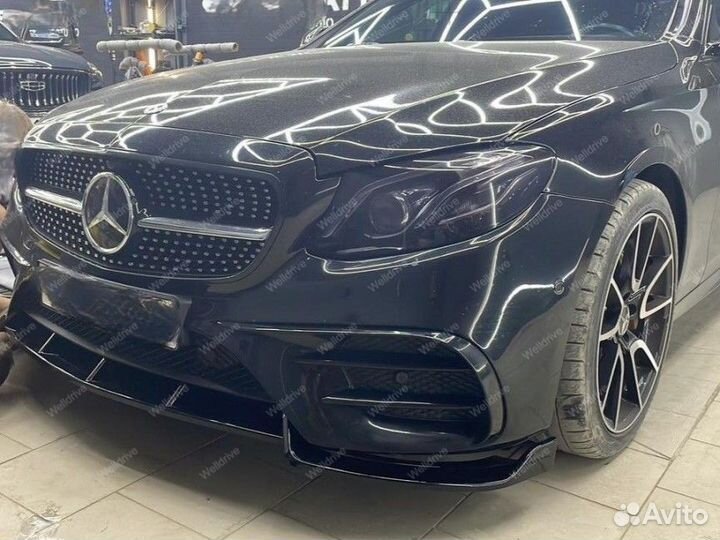 Губа передняя Mercedes W213 дорест AMG