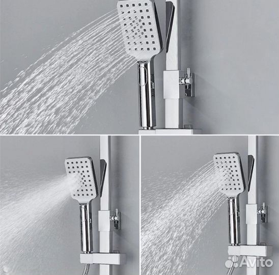 Душевая система термостат хром дисплей