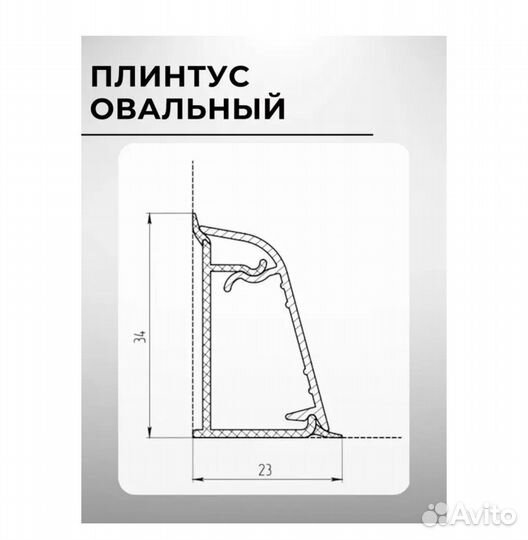 Плинтус для столешницы кухонной