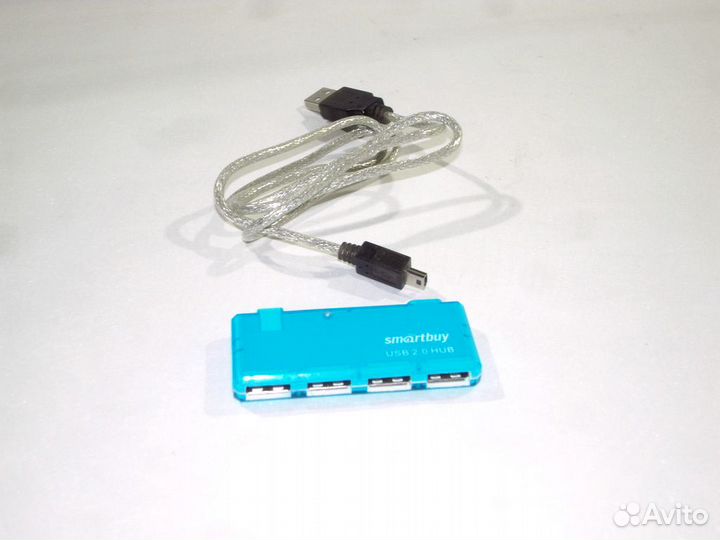 Концентратор USB 2.0 4x HUB, доп. 5В питание