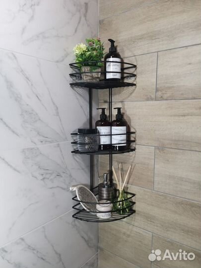 Угловая полка для ванной