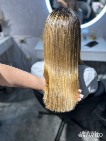 Кератиновое выпрямление