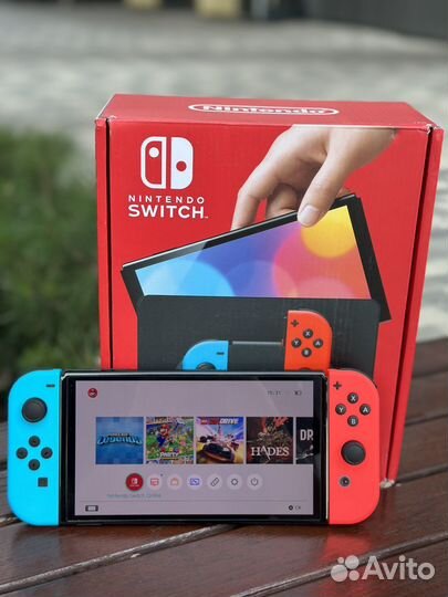 Новая Nintendo Switch Oled+Чип+256gb+Игры