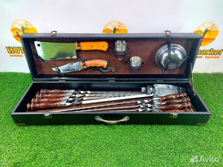 Набор шампуров подарочный