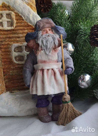 Ватная игрушка на ёлку