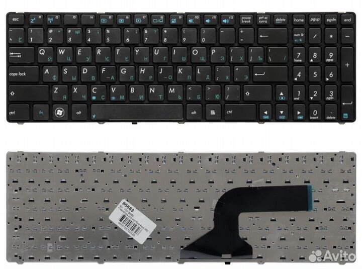 Клавиатура для ноутбука Asus K52, K53, A52, A53