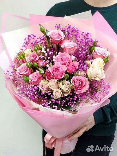 Букет из кустовых роз с доставкой