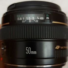 Объектив canon lens EF 50mm 1:1.4 USM