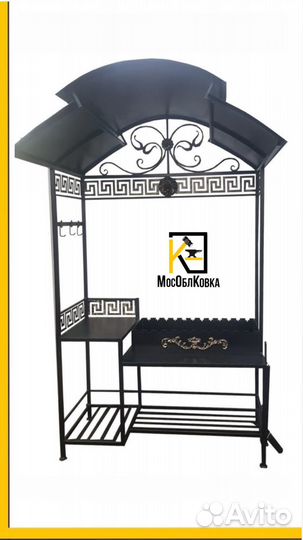 Кованые мангалы с крышей