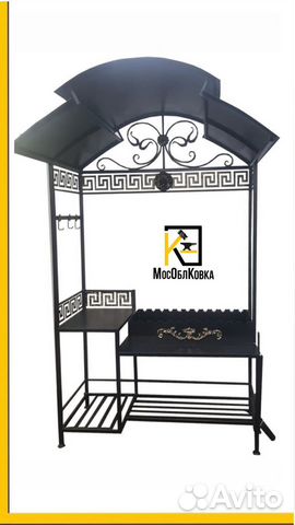 Кованые мангалы с крышей