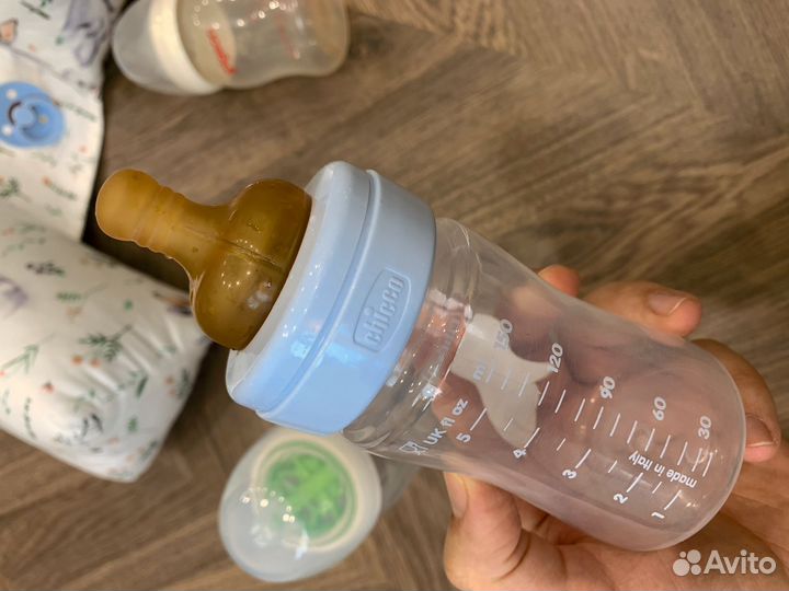 Позиционер для новорожденных, бутылочки, пеленки