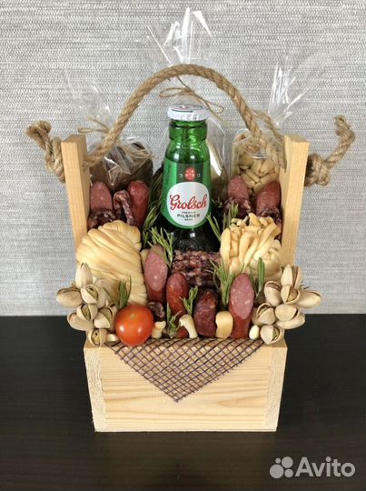 Мужской ящик/букет-конверт