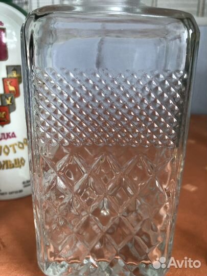 Хрустальный графин + подарочная бутылка