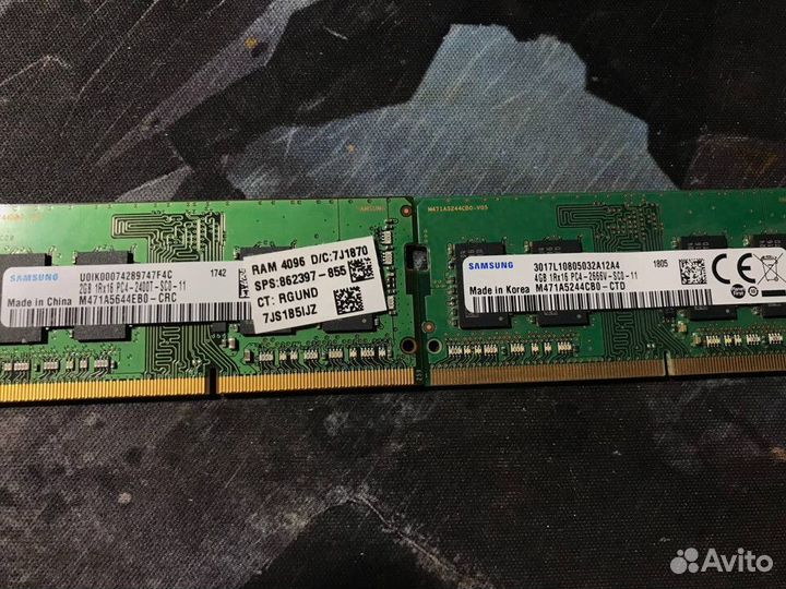 Оперативная Память для Ноутбука ddr4 (4gb+2gb)