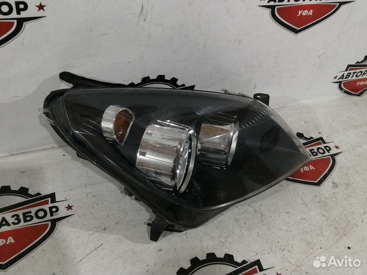 Фара правая opel astra H черная маска
