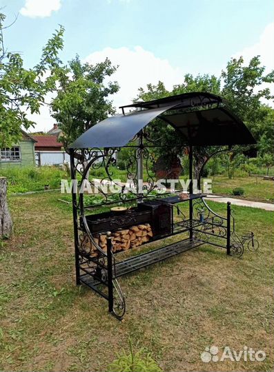 Мангал с крышей