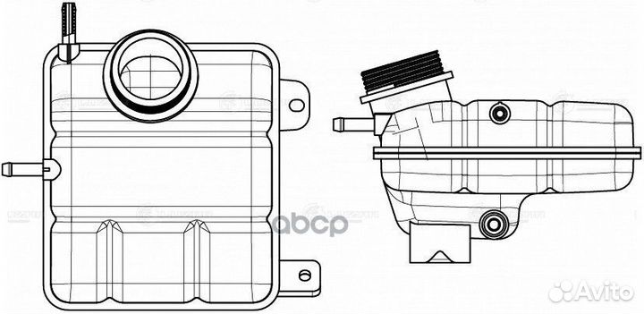 Бачок расширительный охлаждающей жидкости LET 0