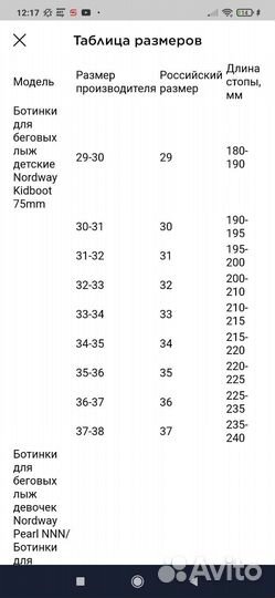 Лыжные ботинки nordway 35