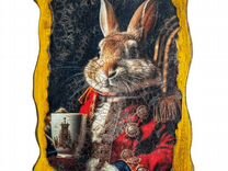 Панно-картина интерьерная с фотографией кролика